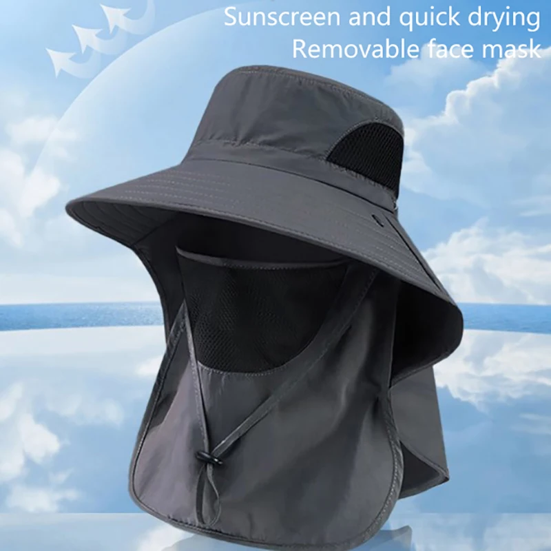 Outdoor-Fischerhut mit UV-Schutz und Nackenschutz