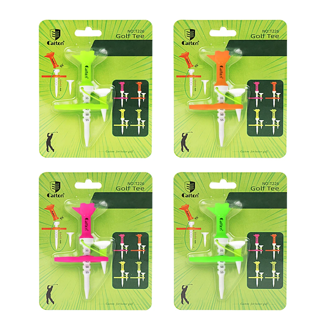 Caiton 1 4-teiliges Magnetisches Verstellbares Golf-Tee-Set mit Skala