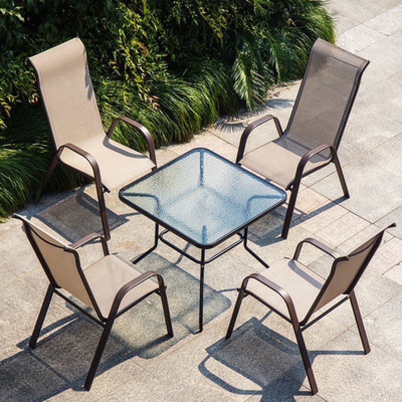 5-Piece Weatherproof Garden Bistro Set 3