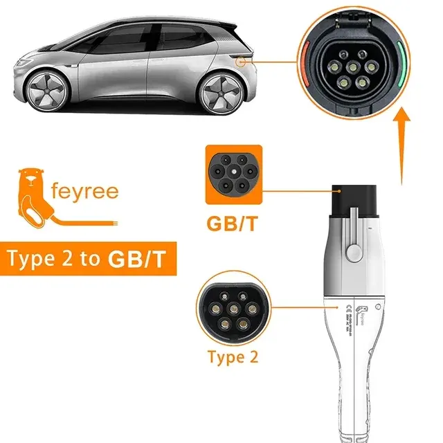 Feyree ev Ladegerät Adapter typ 2 iec 62196-2 2