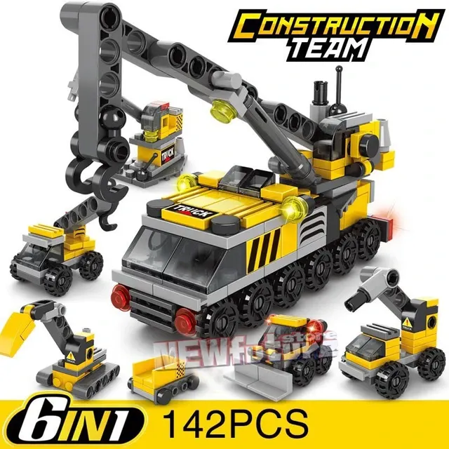 Mini Cement Mixer Building Block Set 4