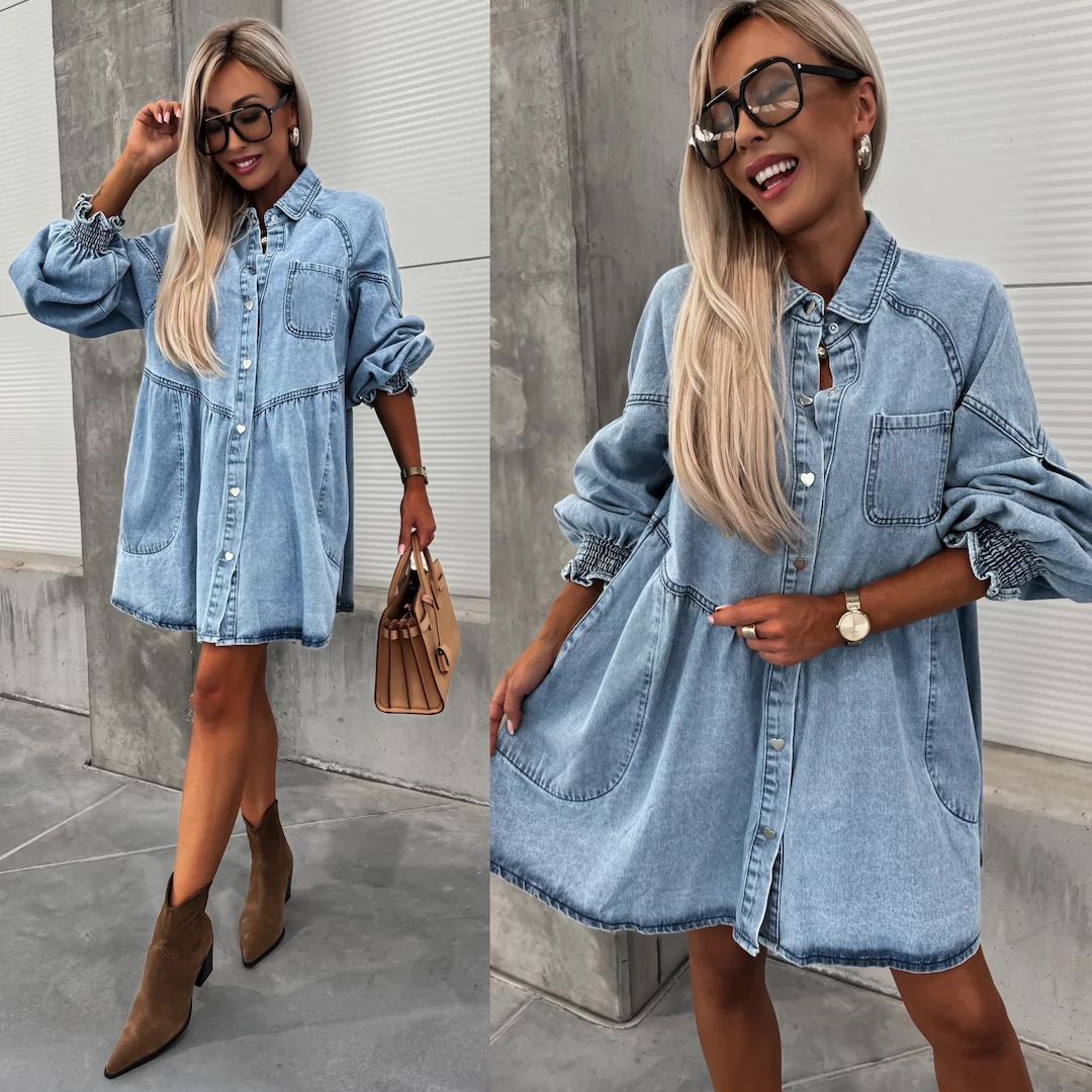 Jeans Hemdkleid