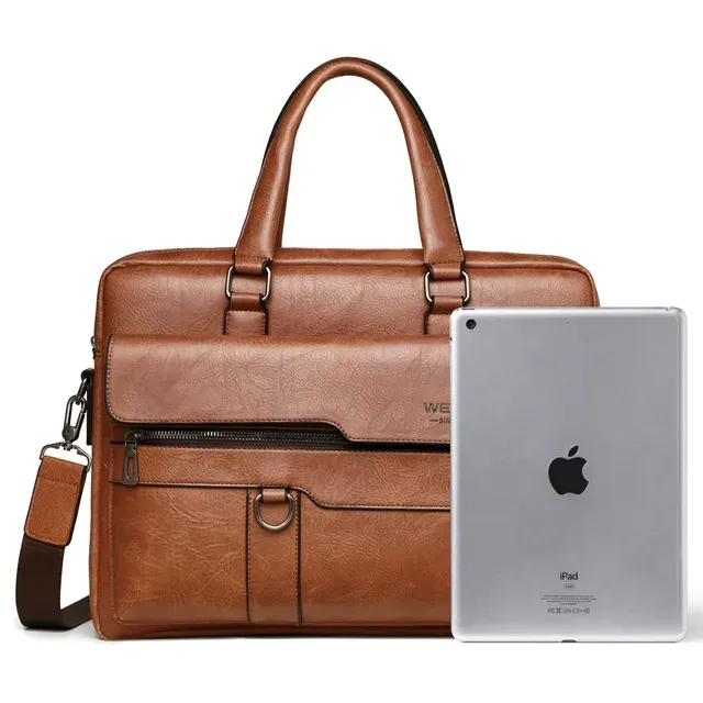 Leder-Laptop-Aktentasche 2