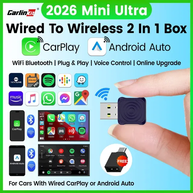 Plug-and-Play Wireless CarPlay WiFi Adapter 1