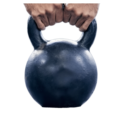 Black Cast Iron Powder Coated Kettlebell