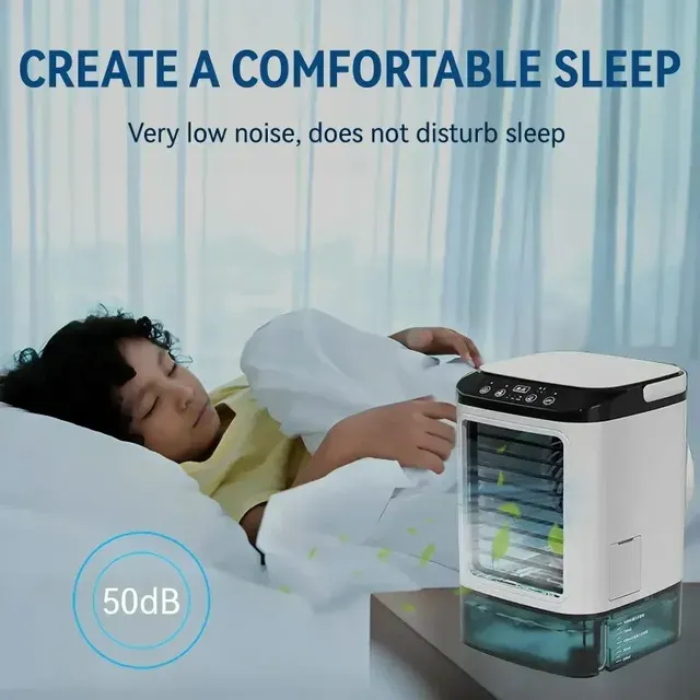 USB Mini Air Cooler 900ml with Night Light 4