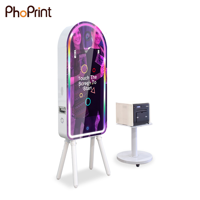 Phoprint Magic Mirror Photo Booth Machine Kiosk With 2