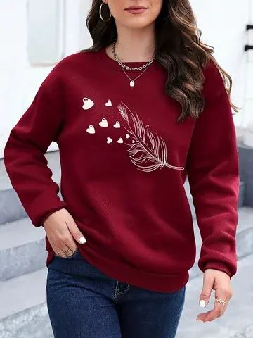 Rundhals-Sweatshirt