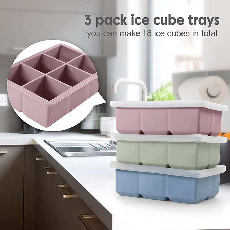 BPA-Free Large Silicone Ice Cube Tray 4