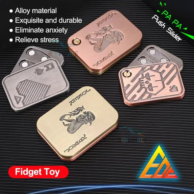 Metal Push Slider Fidget Toy 2