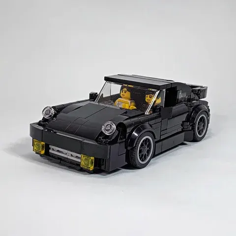 Technical Red Supercar Model Building Set