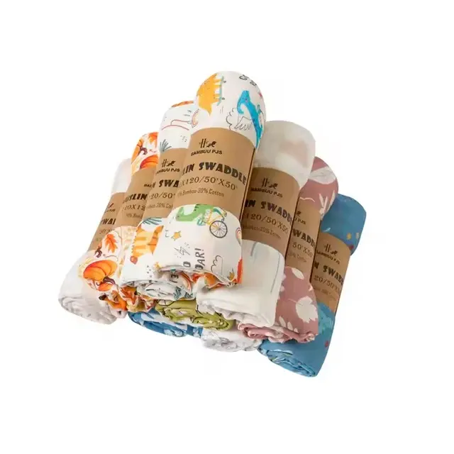 Bamboo Muslin Swaddle Blanket 4