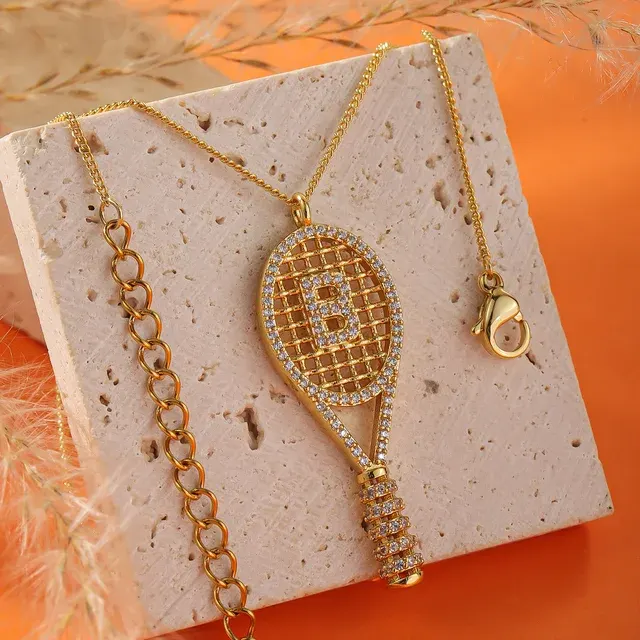 Tennis Racket Necklace 2