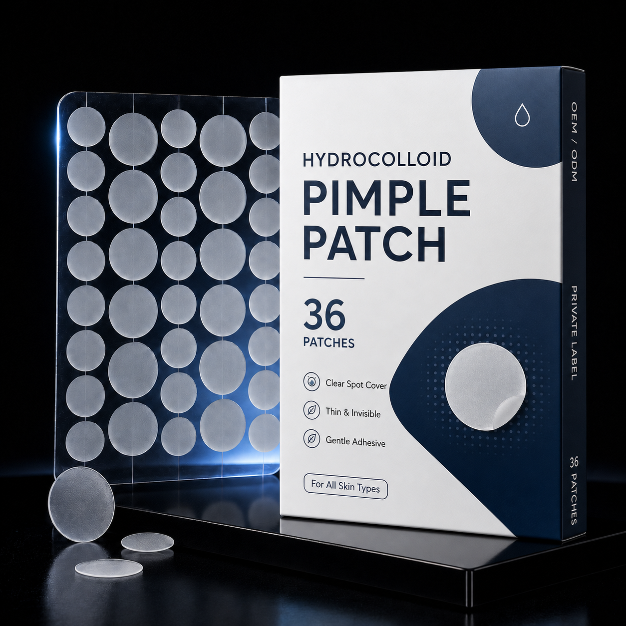 Korea Hydrocolloid Moisturizing Mighty Pimple Patches Waterproof Invisible