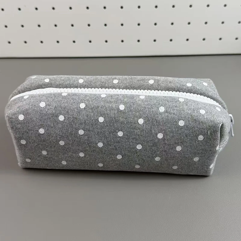 Polka Dot Pencil Case with Large Capacity 3