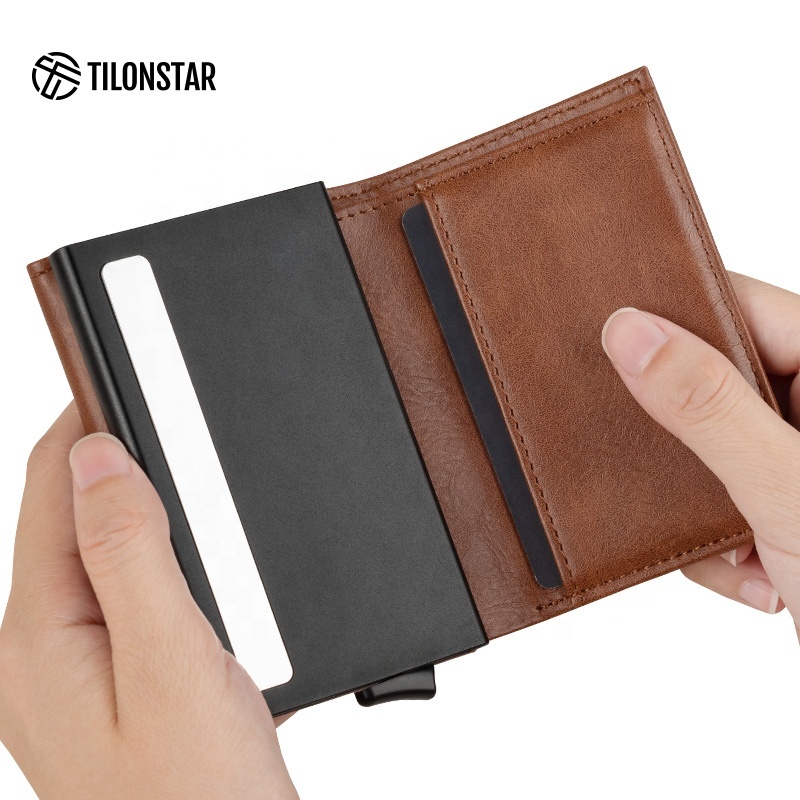 RFID Blocking Pop-Up Card Wallet Money Clip 4