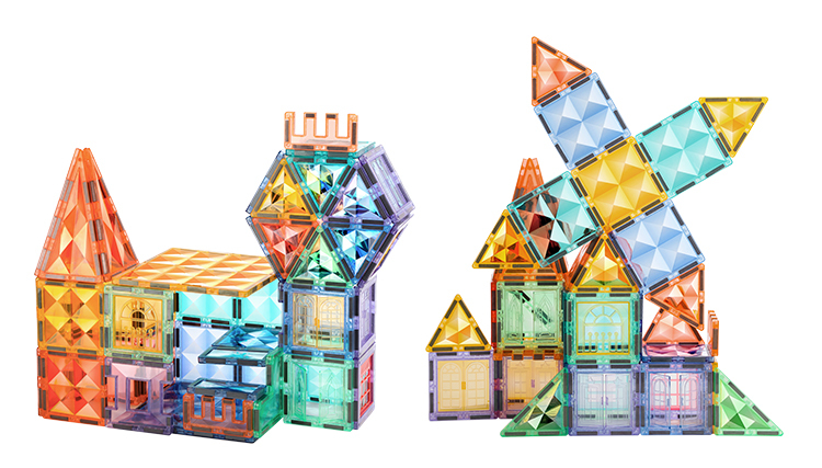 Magnetic Building Tiles Set for Kids 2