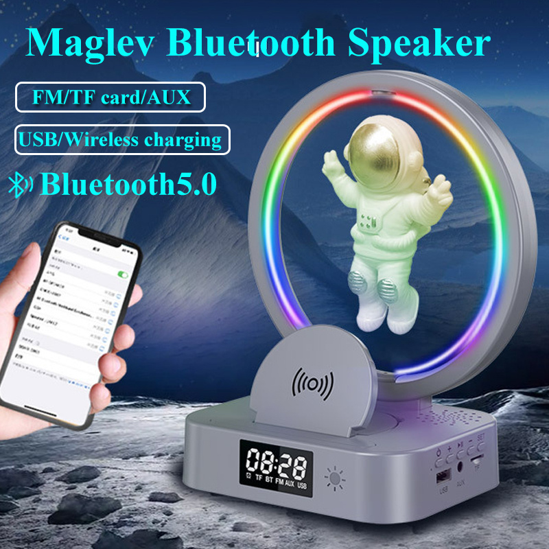 Magnetic Levitation Bluetooth-compatible Speaker Astronaut Home RGB Mini