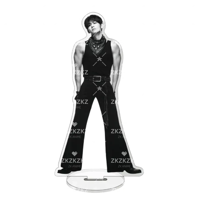 Trendige K-Pop Boygroup Acryl-Bühnenfigur Idol-Standmodell Dekorative Schreibtischfigur Geschenk 2