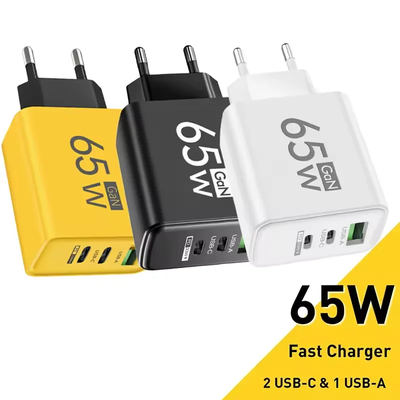 4-Port 65W USB-C Fast Charger EU Plug 2