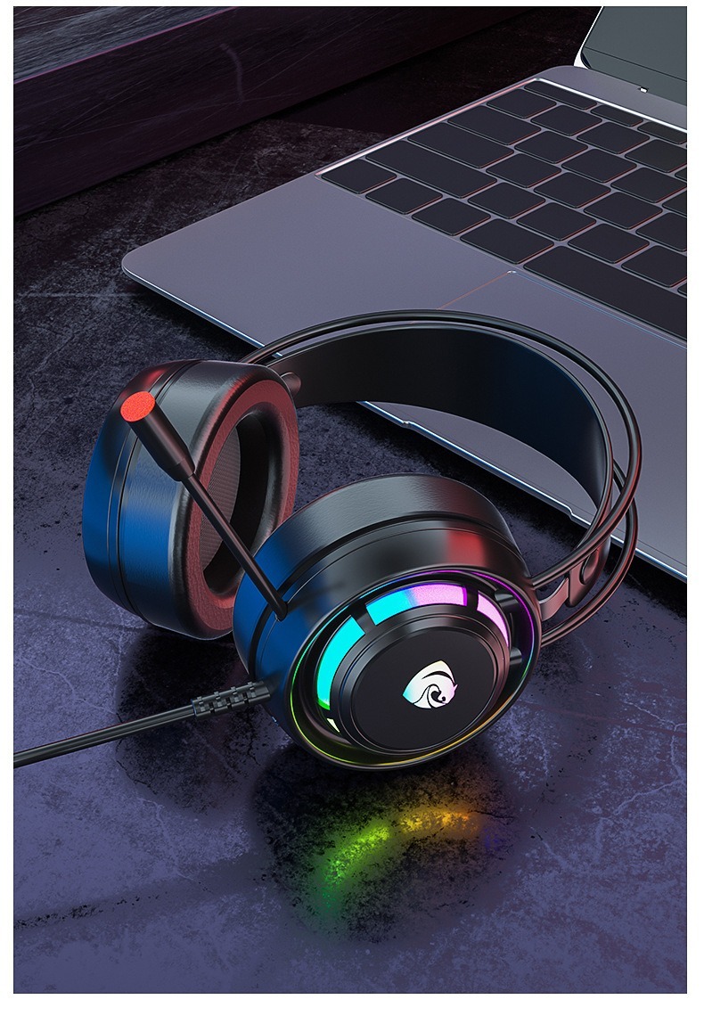 PSH-300 RGB Gaming Headset With Surround Sound Noise-Cancelling 3