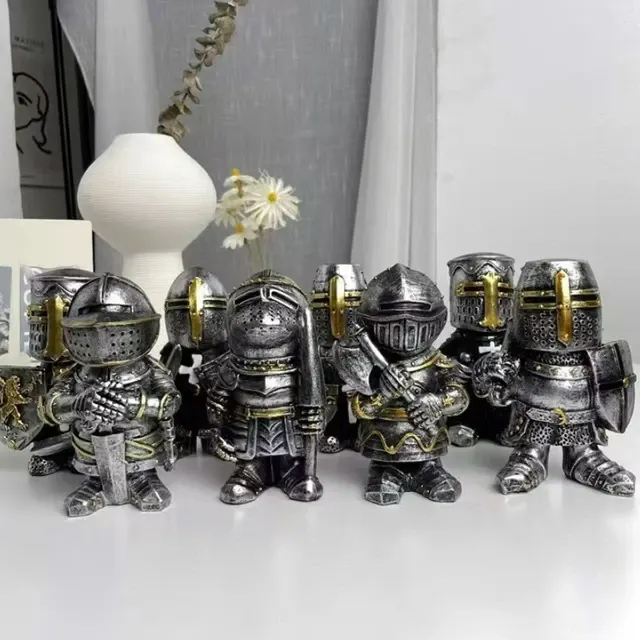 Resin Knight Dwarf Figurine 3