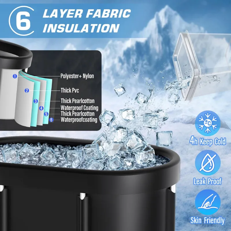 Guangyang Portable Pvc Folding Ice Bath Pod Recovery 3