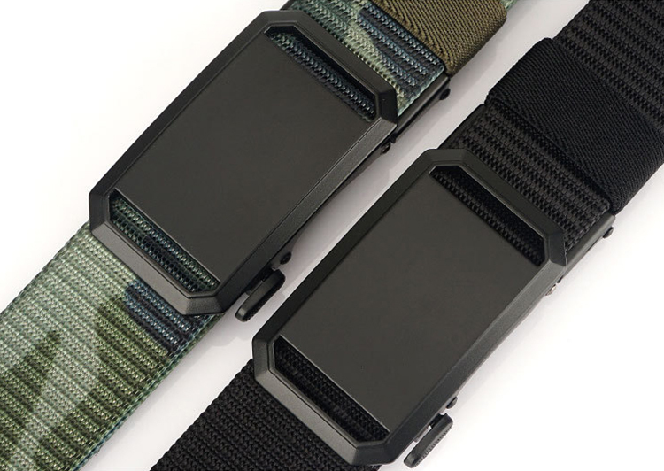 Men's 3.5cm Canvas Belt with Metal Buckle 4