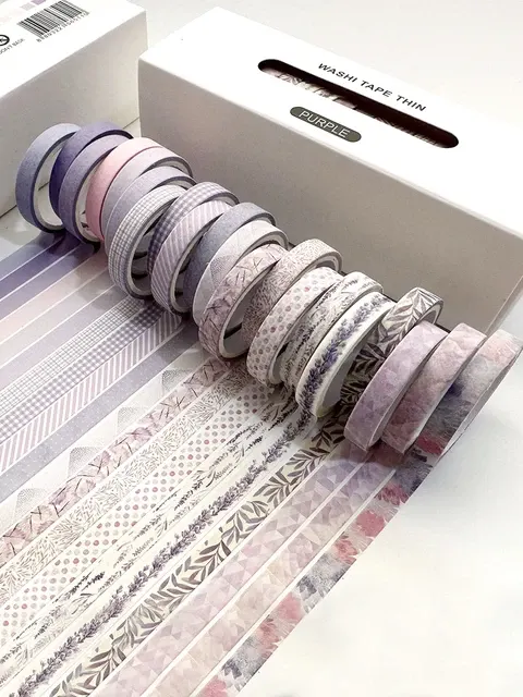 Thin Floral Washi Tape Box for Journals 4
