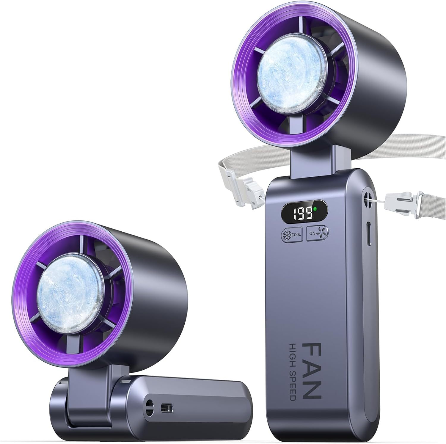 13550PRM Rechargeable Portable Mini Fan 4000mAh USB Handheld