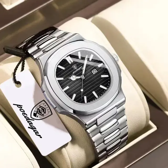 Men's Waterproof Stainless Steel Quartz Watch 1