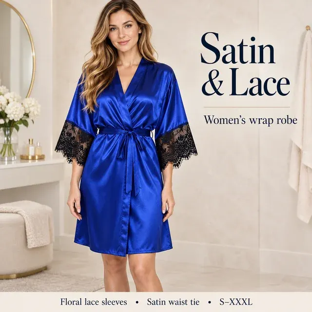 Satin Wrap Robe 2