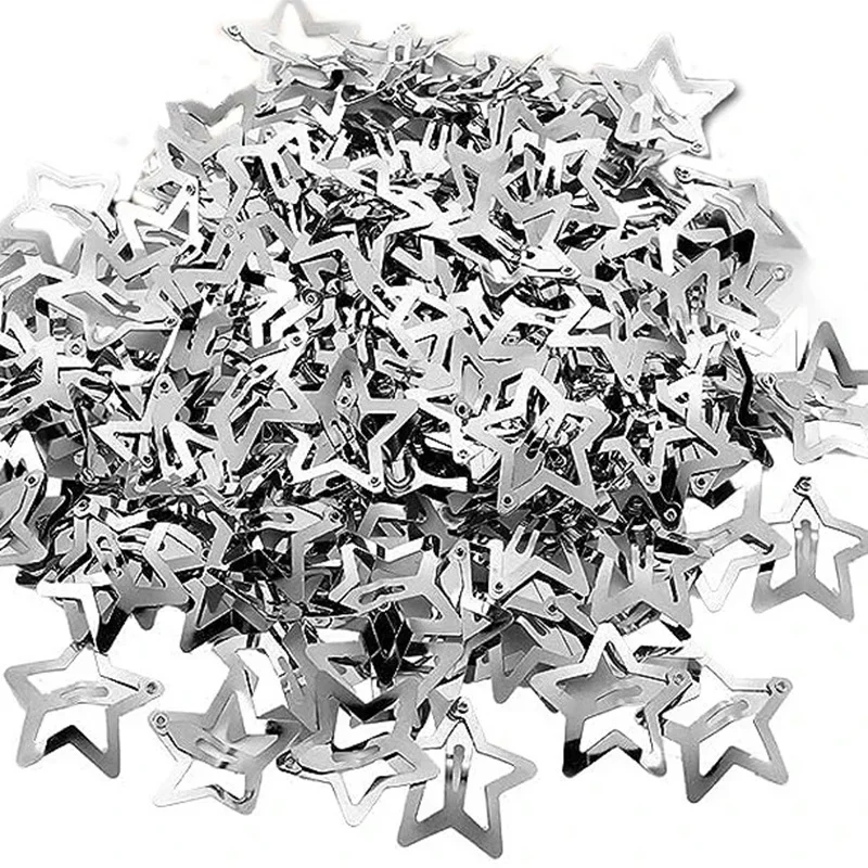 Silver Star Haarspangen-Set für Mädchen – Haarspangen aus 4