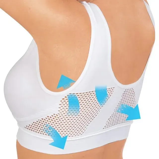 Breathable Women's Sports Bra, Shock-Resistant 2