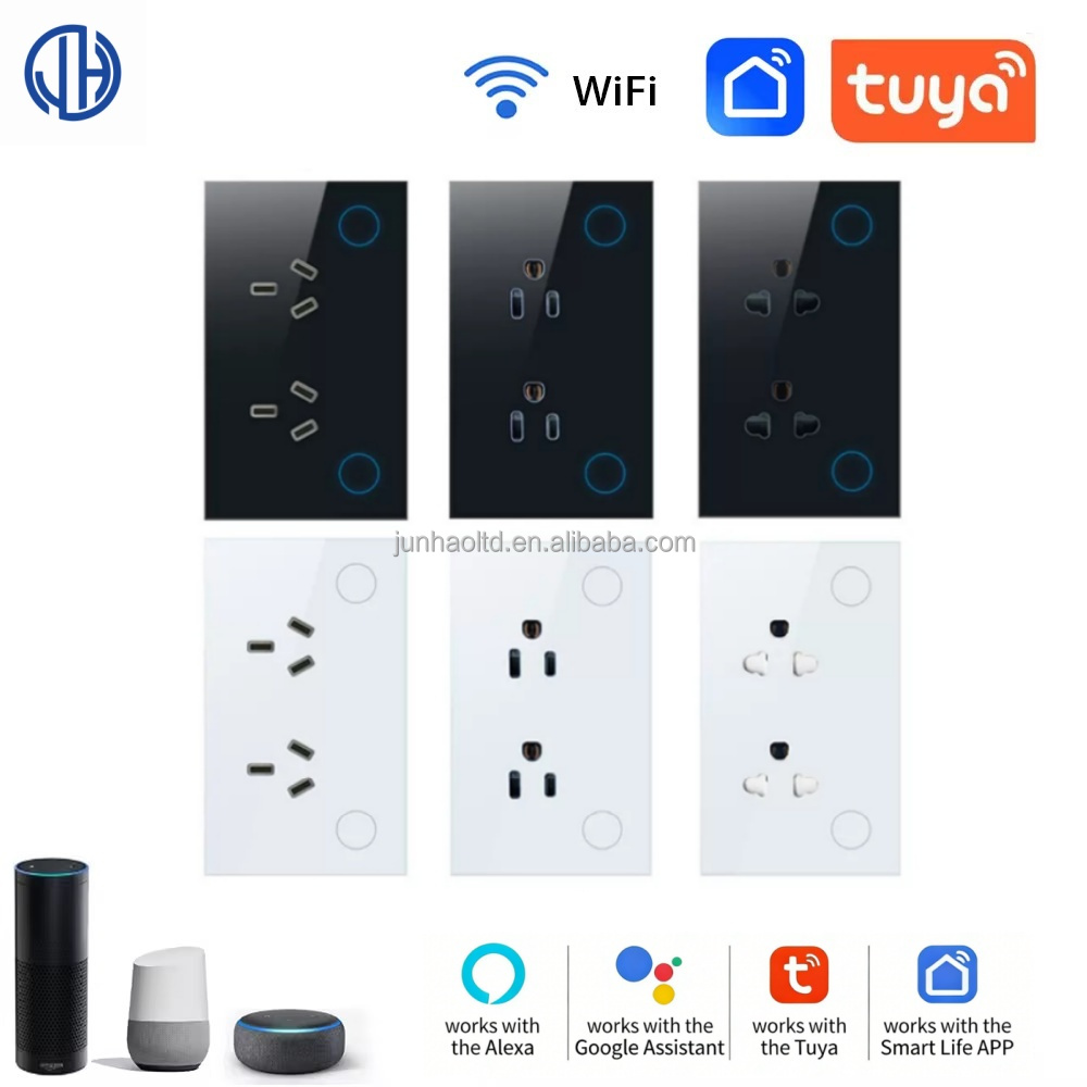 WLAN-Smart-Wandsteckdose mit Touch-Schalter