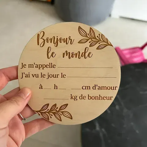 Wooden Baby Welcome Sign
