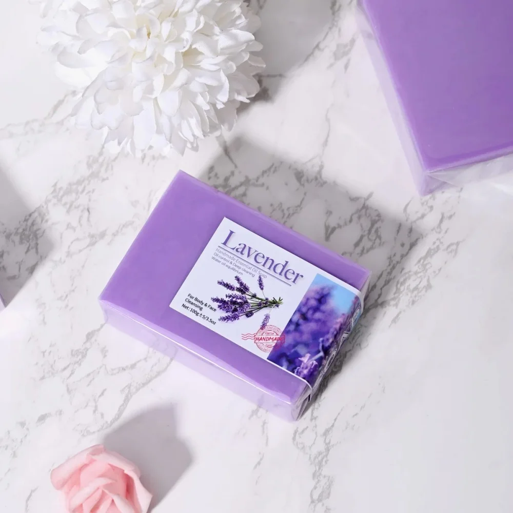 Handmade Lavender Face and Body Soap 4