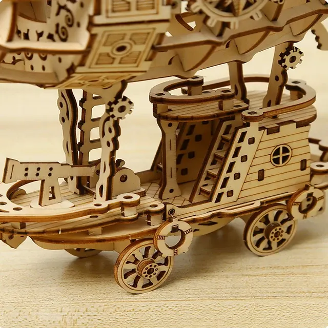 3D-Auto-Holzpuzzle Maßstabsgetreues Modell DIY-Modellbausatz Handgefertigtes Geschenk Heimdekoration Mechanischer 4