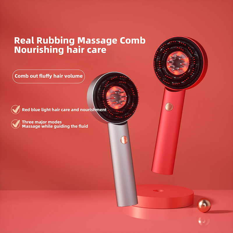 Cordless Scalp Massager with Red Blue Light 2