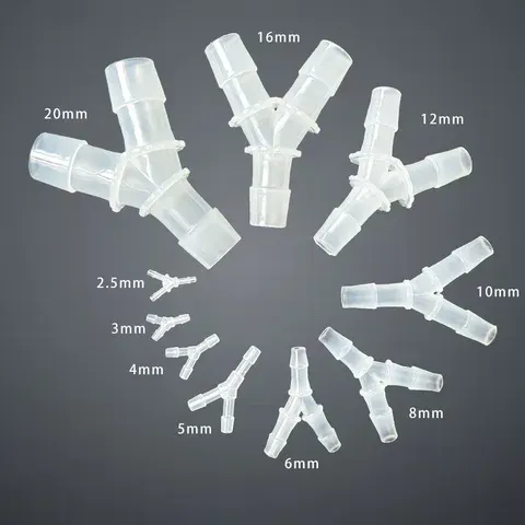 5 Stücke T-anschluss Schlauchtülle Fitting Y-förmige Luft Wasserfluss