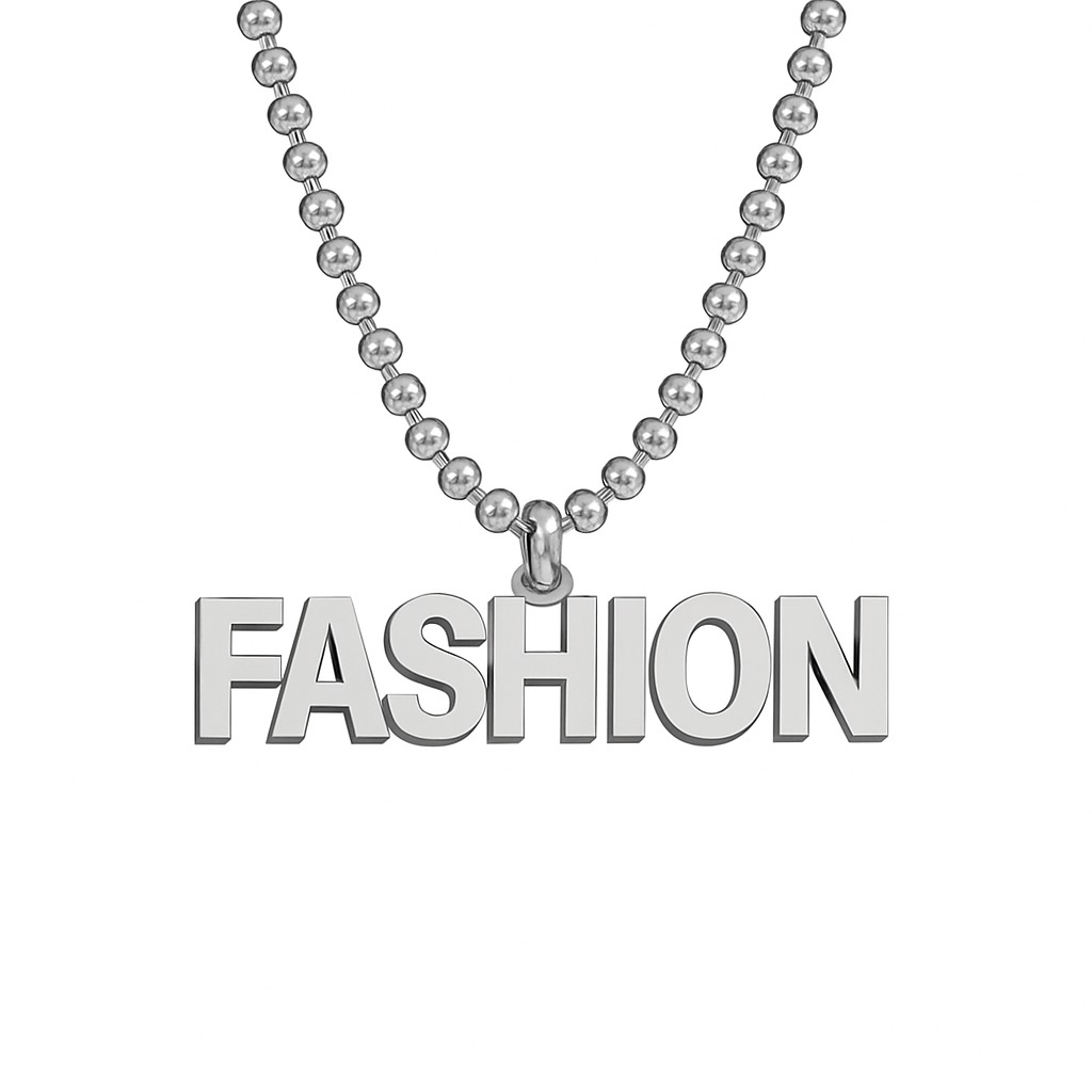 Personalized Ball Chain Pendant Necklace 2
