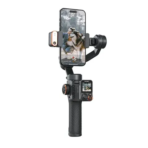 3-Axis Phone Gimbal with Fill Light