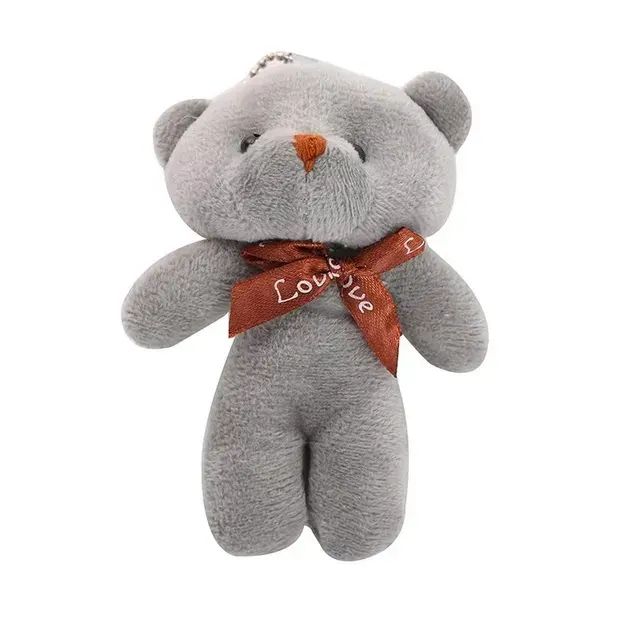 Mini Teddy Bear Plush Keychain Set 3