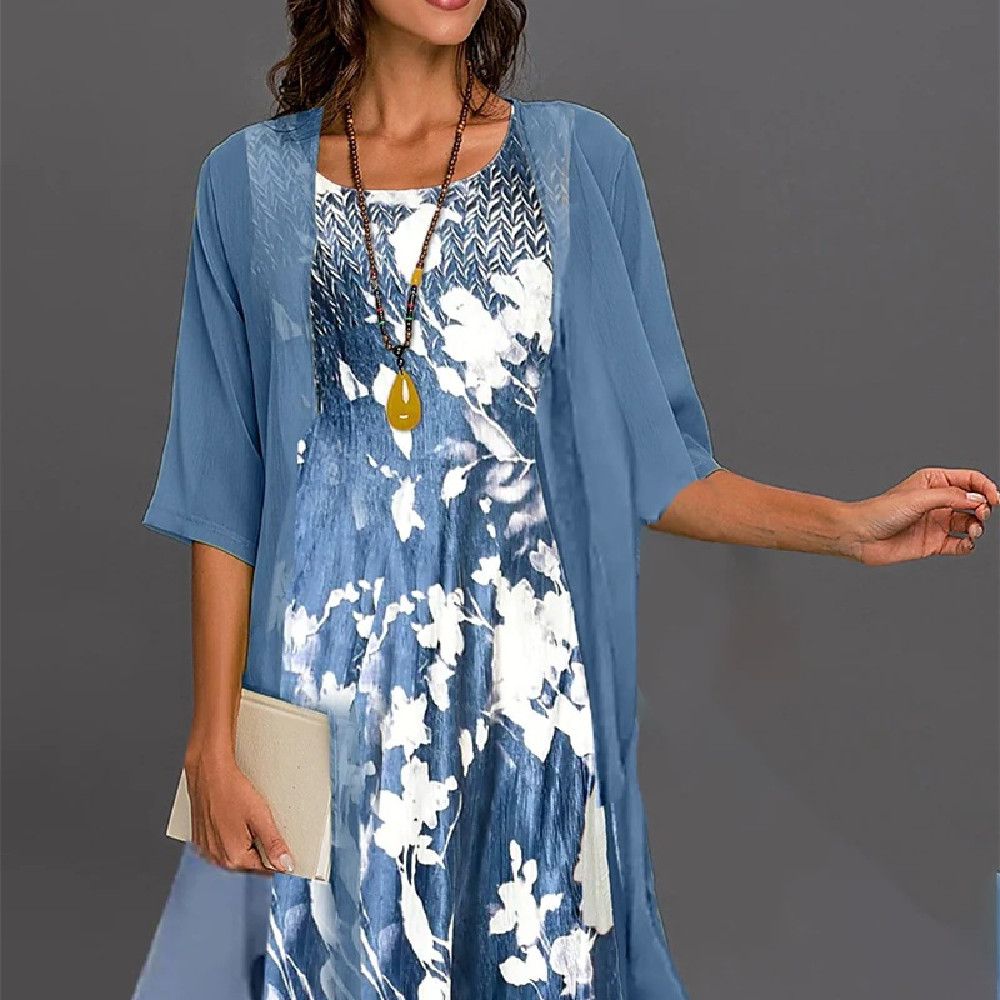 Chiffonkleid-Set