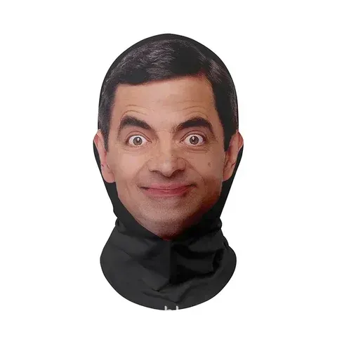 3D-Gesichtsmaske-Kopftuch aus Eisseide