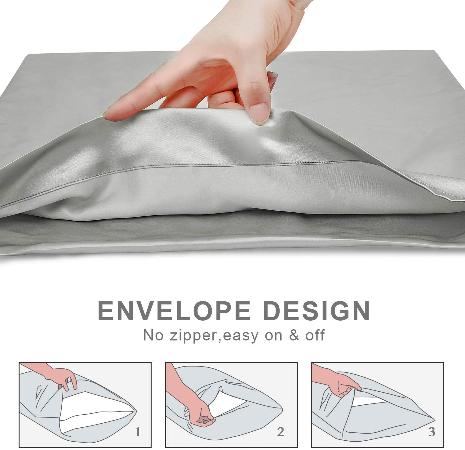 Silky Satin Pillowcase in Polyester 3