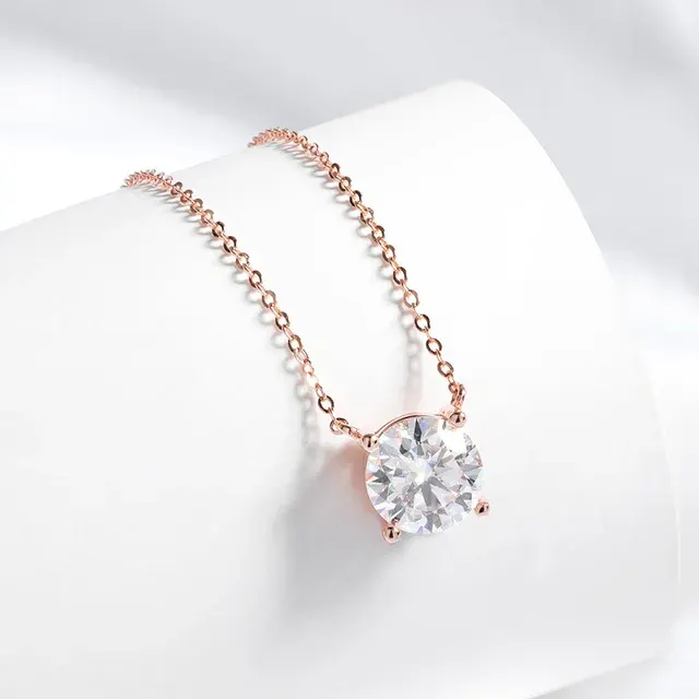 Moissanite Pendant Necklace 3