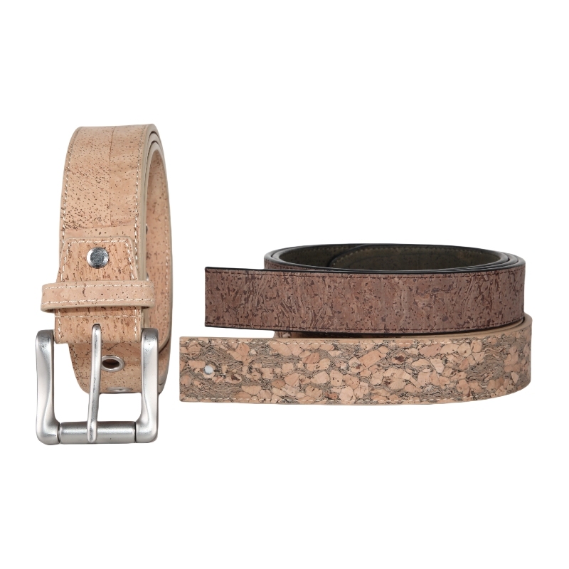 Elegant Vegan Cork Dress Belt for Women