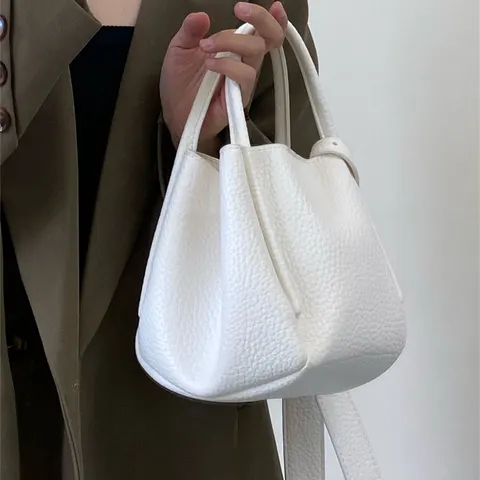 Leather Drawstring Bag
