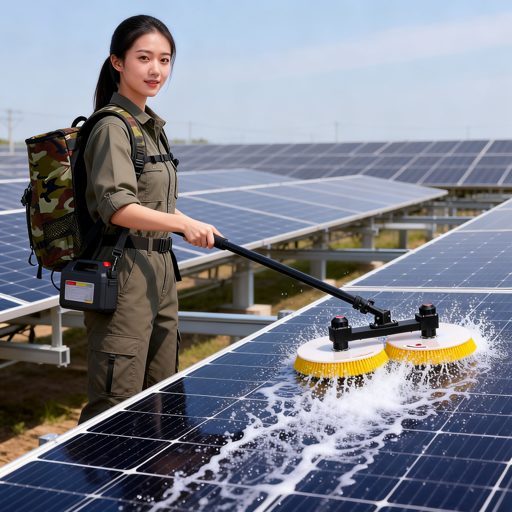 Multi-Functional Dual-Head Solar Panel Window Glass Cleaning Robot